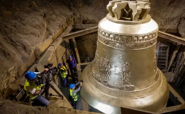 Custo de R$ 17 milhões e mais de 10 anos para ficar pronto: veja detalhes da construção do maior sino católico do mundo que será instalado em Trindade