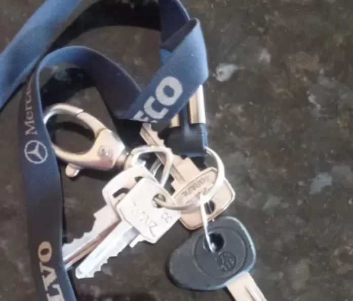 Chaves encontradas no Posto Mirante