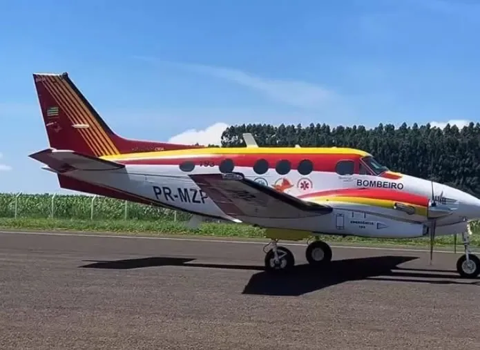 Vídeo: Grande operação foi montada em Chapadão do Céu para transporte de avião de bebê recém-nascido