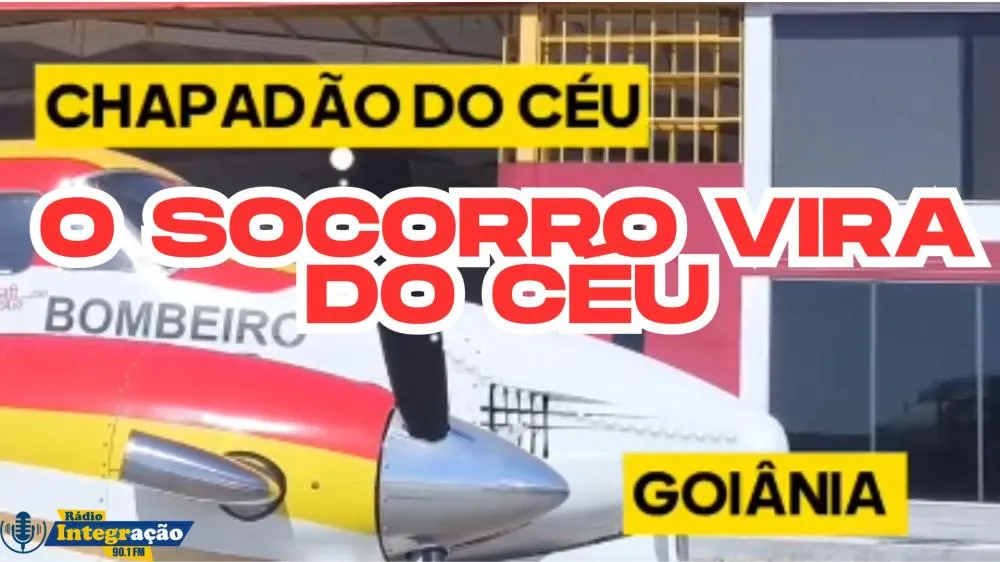 Grande operação foi montada em Chapadão do Céu para transporte de avião de bebê recém-nascido