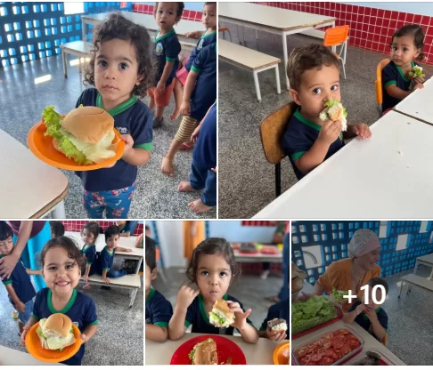 Atividade de Educação Alimentar e Nutricional “Sanduba Saudável” desenvolvida pela nutricionista