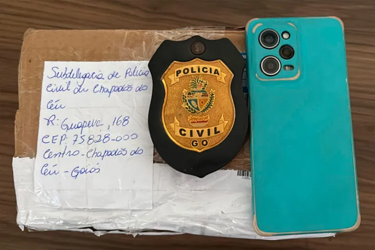 Celular furtado na Lagoa Santa é recuperado pela PC em Chapadão do Céu