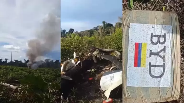 Bimotor cai após ser interceptado por caças da FAB entre o Pará e o Mato Grosso