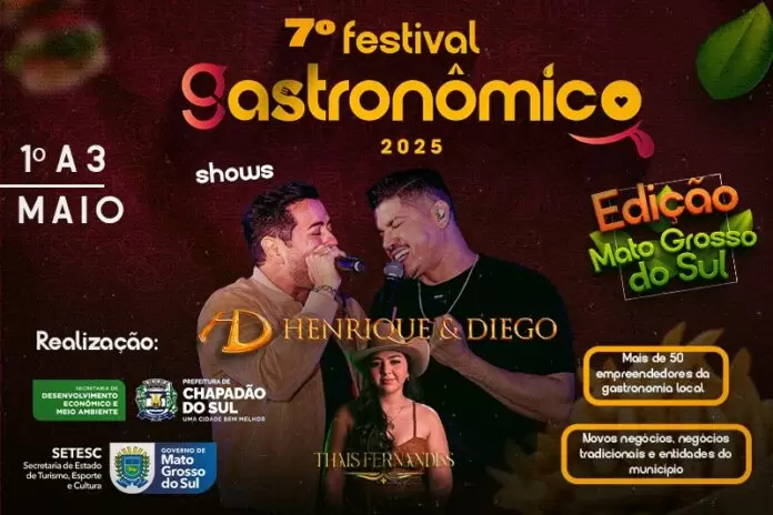 Começa nesta quinta (1º) o 7º Festival Gastronômico de Chapadão do Sul