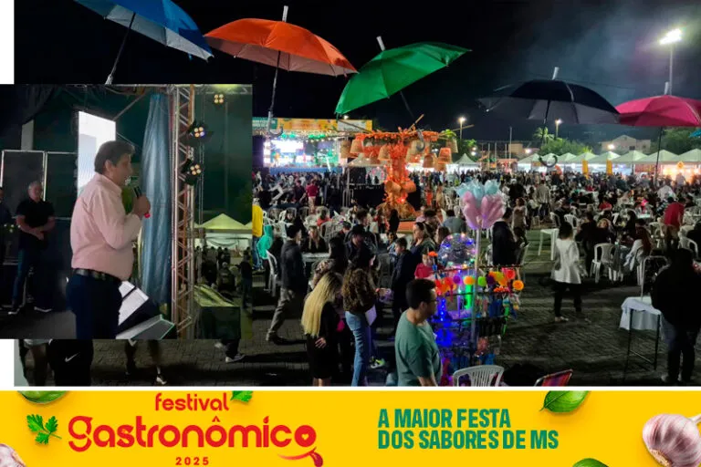 Prefeito Walter Schlatter elogia organização do Festival Gastronômico e diz acertar na mudança de data