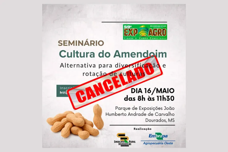 Seminário da Cultura do Amendoim é cancelado na programação da Expoagro Dourados 2025