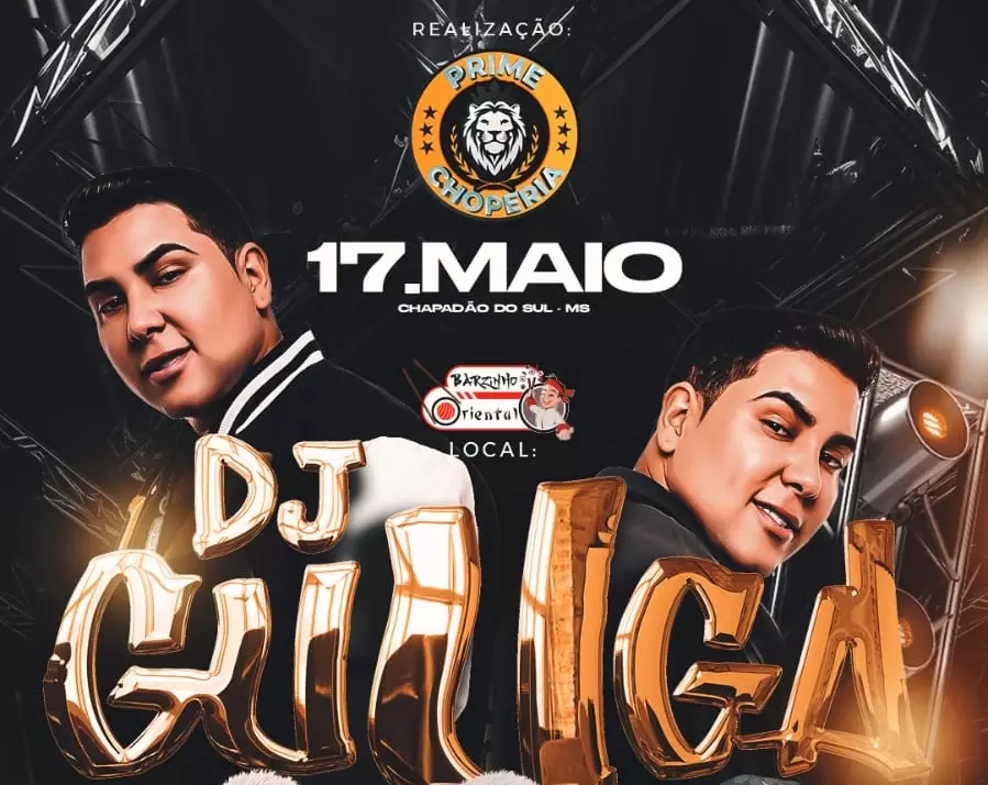 Neste sábado (17) tem DJ Guuga fenômeno do funk no Barzinho Oriental