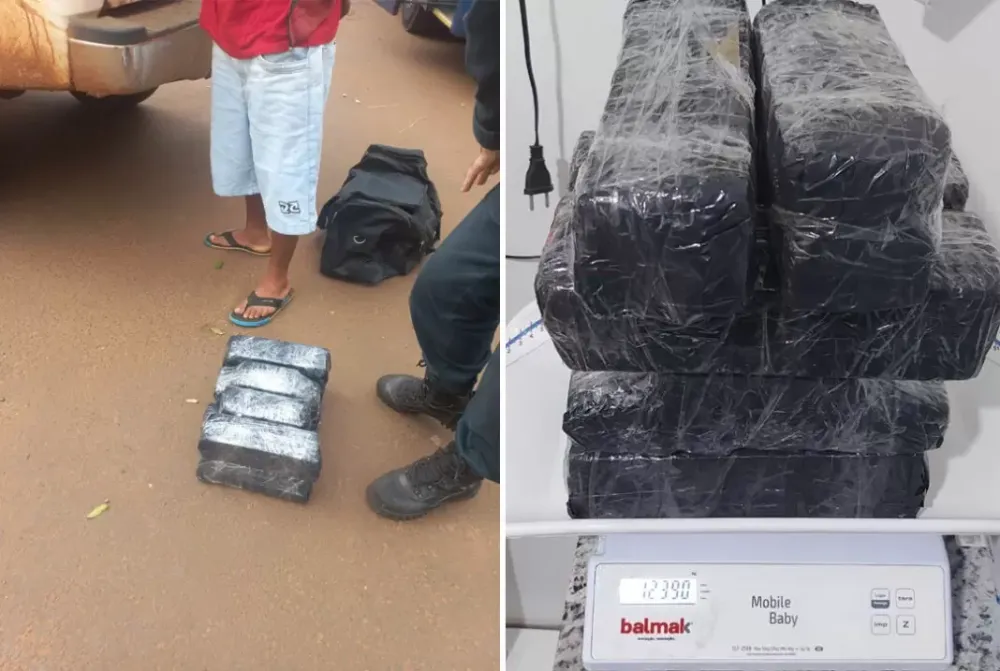 PM de Paraíso das Águas flagra jovem com mais de 12kg de maconha em ônibus