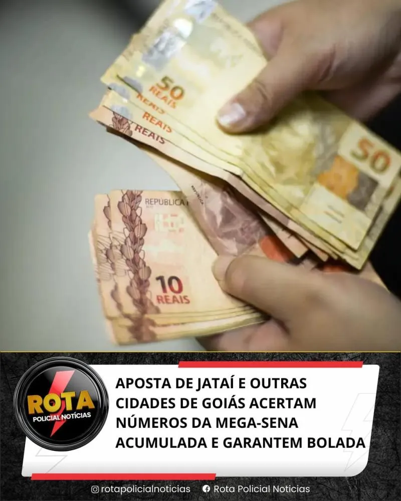 APOSTA DE JATAÍ E OUTRAS CIDADES DE GOIÁS ACERTAM NÚMEROS DA MEGA-SENA ACUMULADA E GARANTEM BOLADA