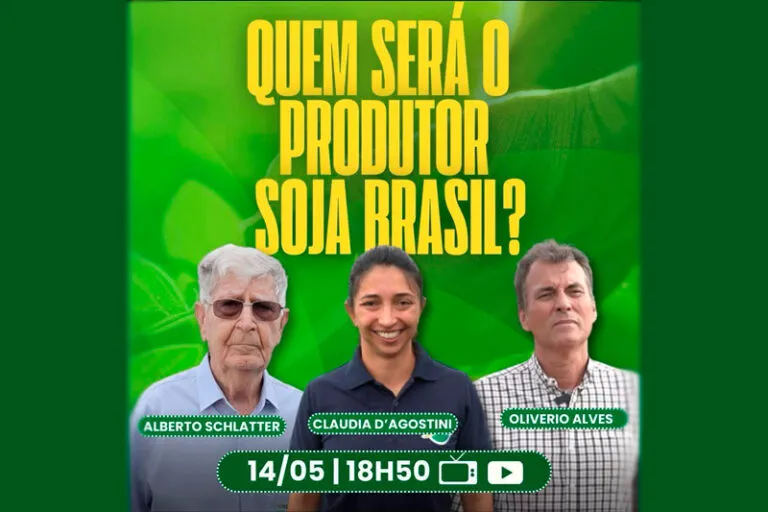 Será hoje (04) a cerimônia de premiação Personagem Soja Brasil com Alberto Schlatter concorrendo
