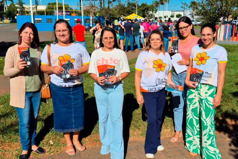 Conselho Tutelar de Chapadão do Sul aproveita a movimentação de público para difundir campanha contra violência