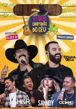 Vem aí a grande festa dos 43 anos de Chapadão do Céu! 