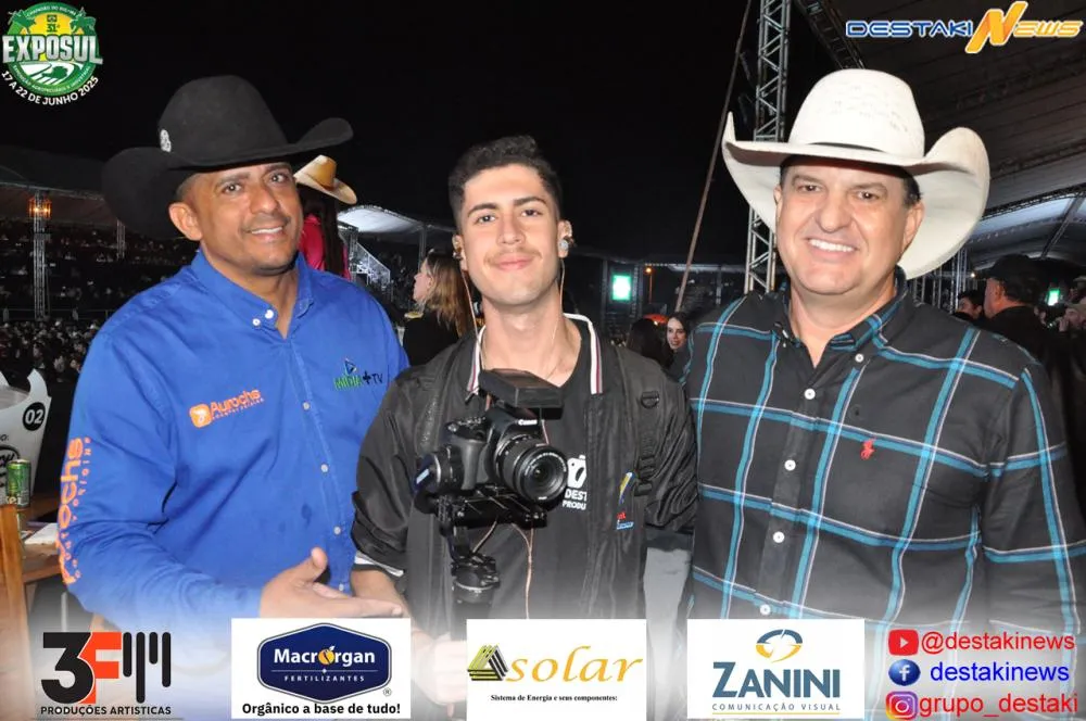 Sábado de Exposul é marcado pelo mega show de Guilherme & Santiago