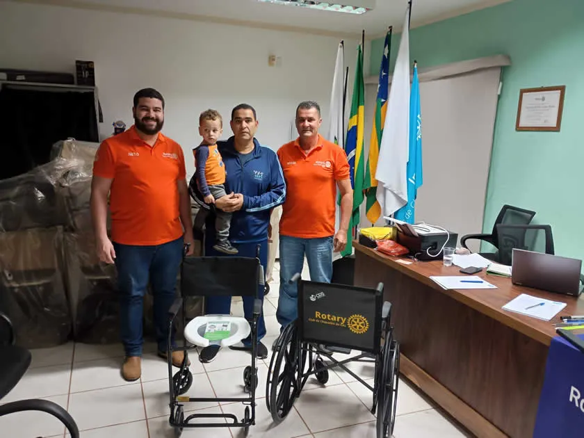 Rotary Club de Chapadão do Céu realiza nova aquisição de materiais para o Banco Ortopédico com recursos do 4º Torneio de Truco
