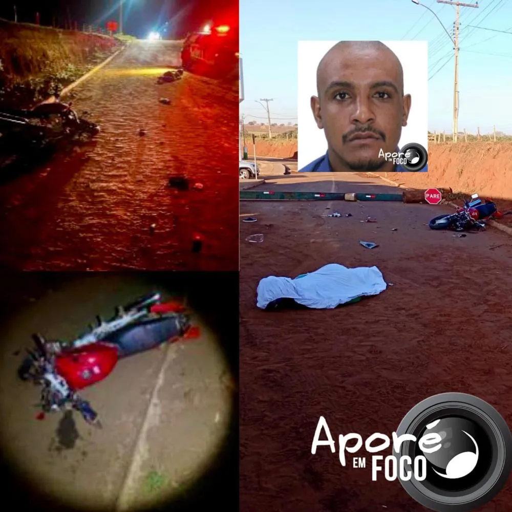 Motociclista morreu em Aporé após colidir com estrutura em pista