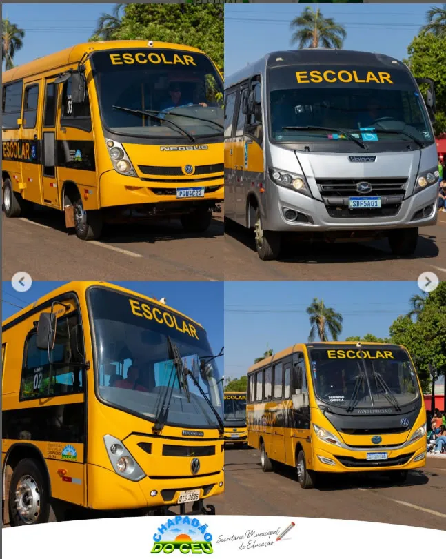 A Secretaria de Educação, juntamente com o setor de transporte escolar, busca sempre oferecer o melhor para a locomoção dos alunos, garantindo segurança, conforto e eficiência.