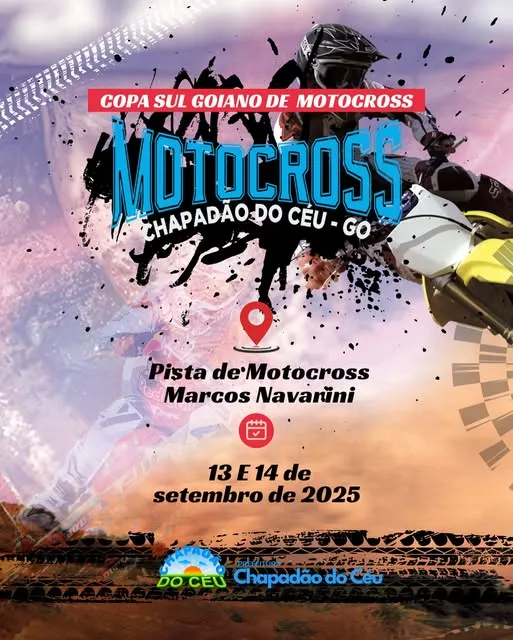 Chapadão do Céu recebe etapa estadual do Motocross dias 13 e 14 de setembro