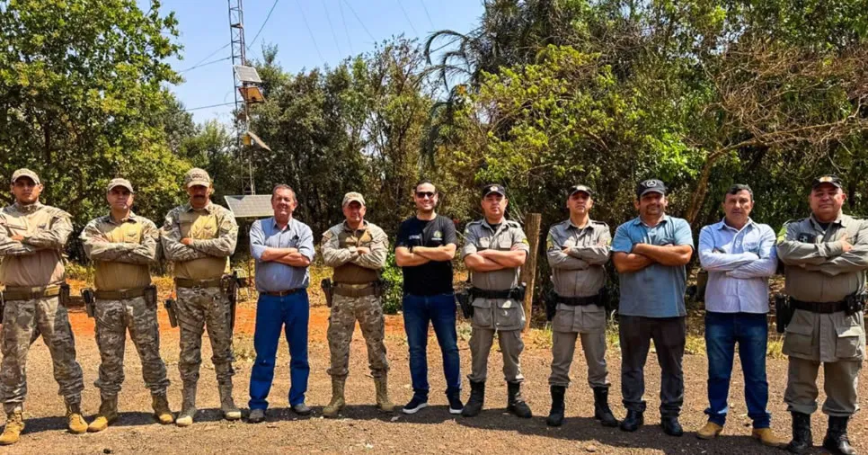 Vereadores de Chapadão do Céu visita BPMRv e COD para fortalecer parcerias em segurança