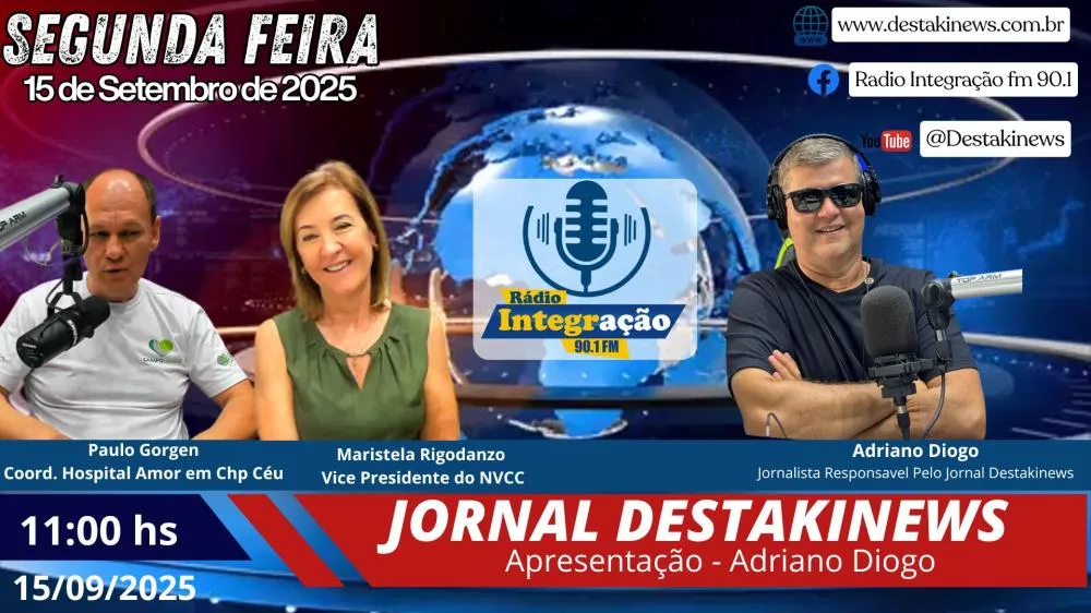 Rádio Integração FM recebe representantes do NVCC e Hospital do Amor para falar sobre campanha de apoio