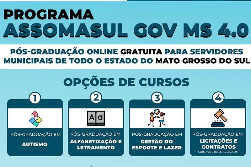 Servidores Municipais podem ter pós-graduação de forma gratuita