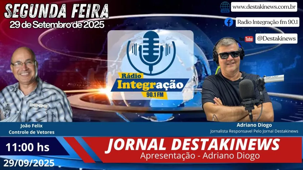 Entrevista no Jornal Destakinews com João Félix sobre vacinação anti-rábica e combate à dengue em Chapadão do Céu