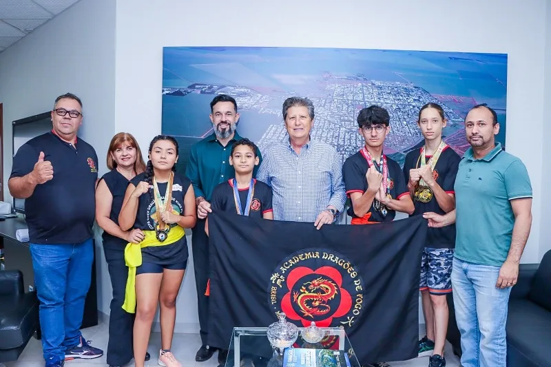Equipe de Kung Fu visita Prefeito e confirma participação no The World Kuo Shu 2025 em Araraquara