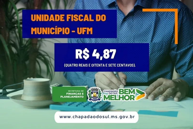 Decreto atualiza Unidade fiscal do Município de Chapadão do Sul