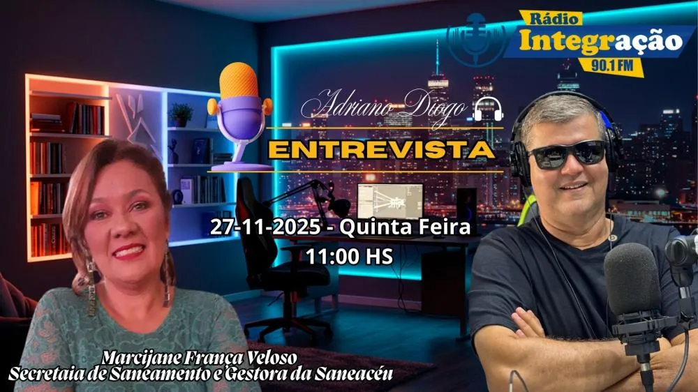 Hoje, no Jornal Destakinews, transmitido pela Rádio Integração FM 90.1