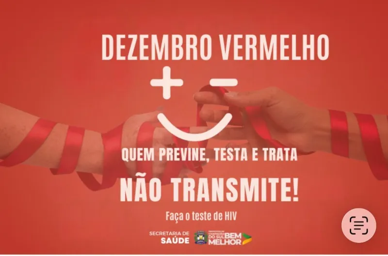 Dezembro Vermelho: mês de conscientização e combate ao HIV/AIDS