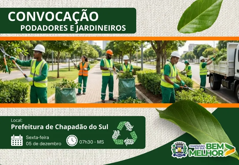 SEDEMA Convoca Podadores e Jardineiros para Reunião Obrigatória