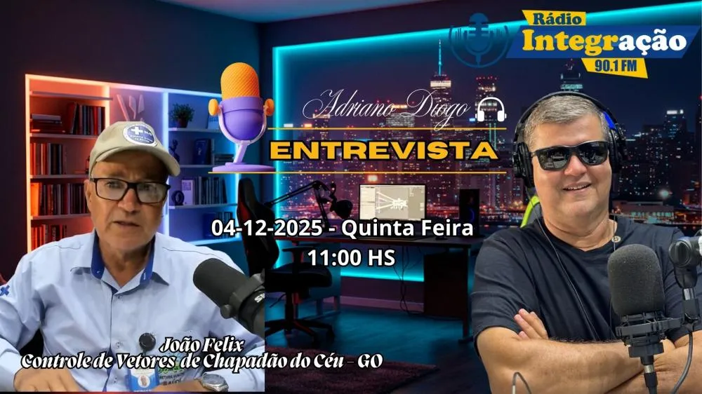 Na edição do dia 04 de dezembro do Jornal Destakinews, no quadro Adriano Diogo Entrevista, o convidado especial foi o senhor João Felix