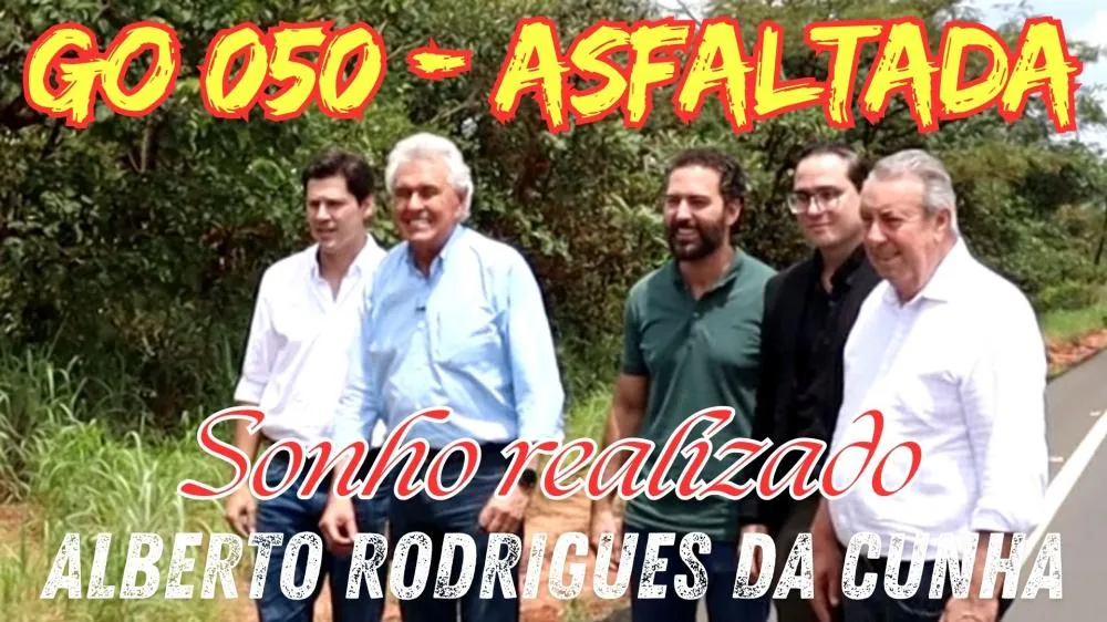 Chapadão do Céu, o progresso avança com inauguração do asfalto na GO 050
