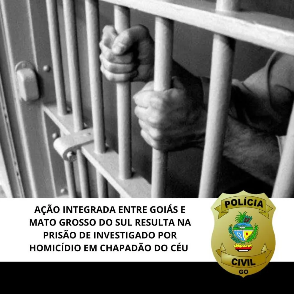 AÇÃO INTEGRADA ENTRE GOIÁS E MATO GROSSO DO SUL RESULTA NA PRISÃO DE INVESTIGADO POR HOMICÍDIO EM CHAPADÃO DO CÉU 
