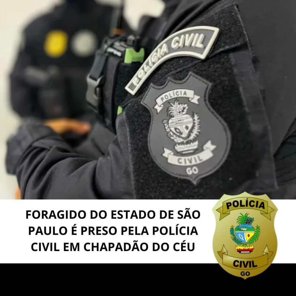 FORAGIDO DO ESTADO DE SÃO PAULO É PRESO PELA POLÍCIA CIVIL EM CHAPADÃO DO CÉU