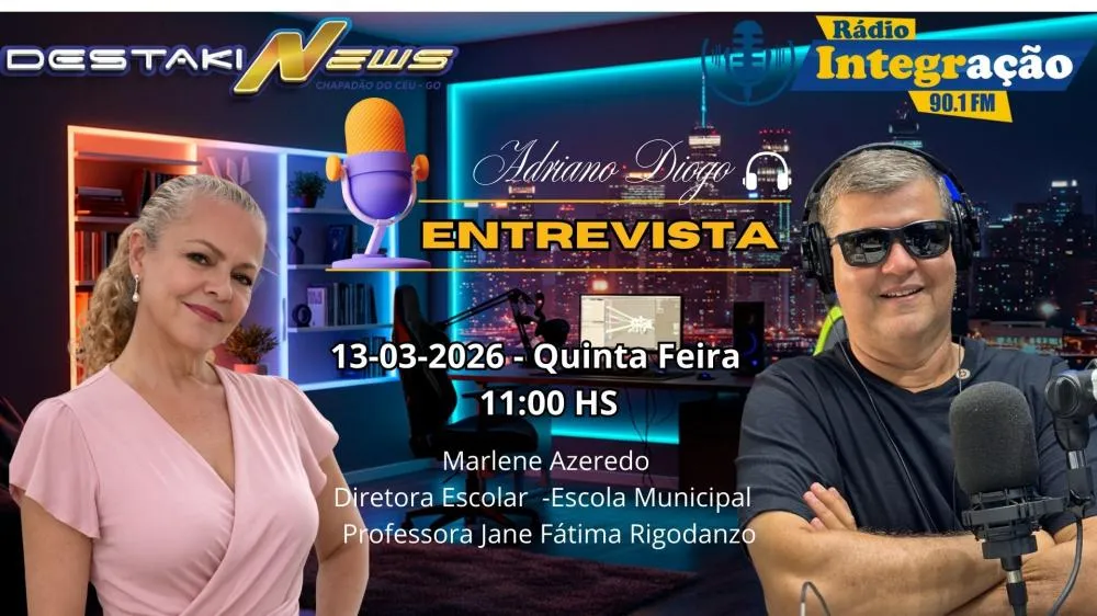 Diretora Marlene Azeredo participa de entrevista no programa do Adriano Diogo na Rádio Integração FM