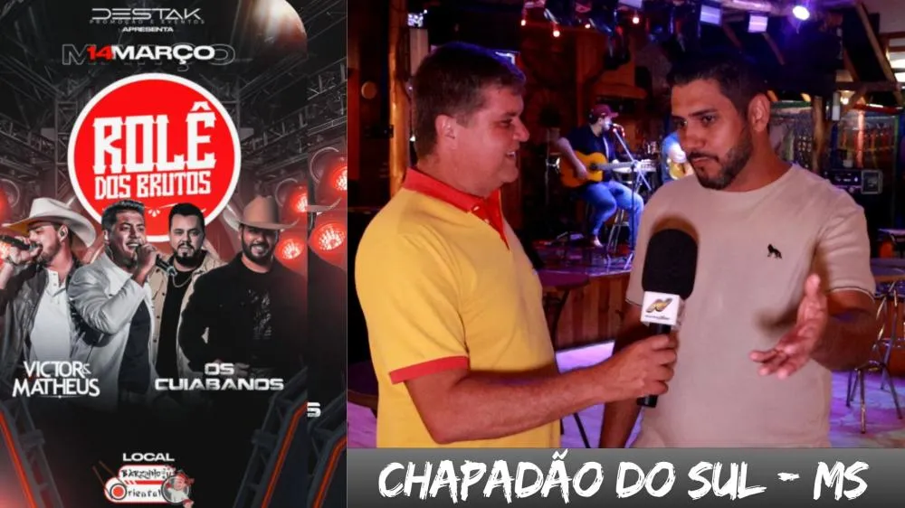 Mega show agita o Barzinho Oriental em Chapadão do Sul com Os Cuiabanos e Victo & Matheus
