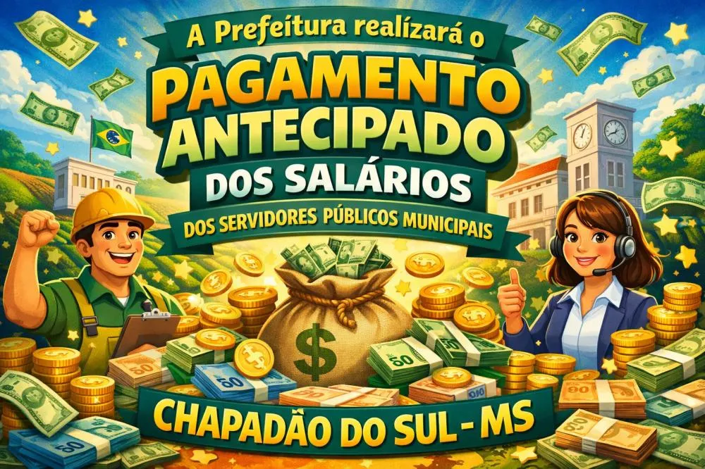 Prefeito Walter Schlatter autoriza pagamento antecipado dos servidores referente ao mês de março