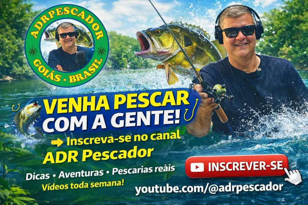 Ola gostaria de convidar você para acompanhar nosso novo empreendimento, o nosso canal de pesca
