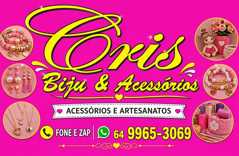 Cris Biju Acessórios e Artesanatos já está de portas abertas em novo endereço em Chapadão do Céu