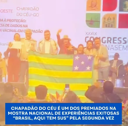 CHAPADÃO DO CÉU É PREMIADO NO MAIOR CONGRESSO DE SAÚDE PÚBLICA DO MUNDO PELA SEGUNDA VEZ
