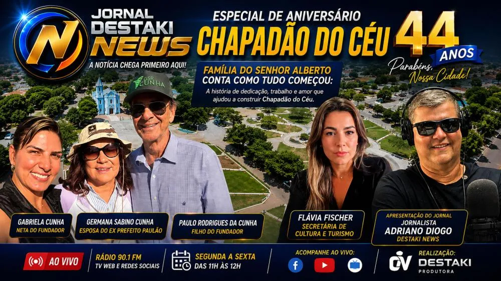 Jornal Destakinews resgata a história de Chapadão do Céu com a família do fundador