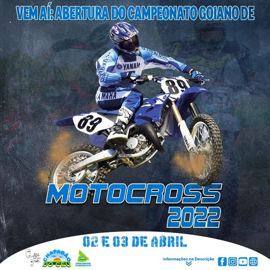 VEM AÍ MOTOCROSS 2023 EM CHAPADÃO DO CÉU - Prefeitura de Chapadão do Céu