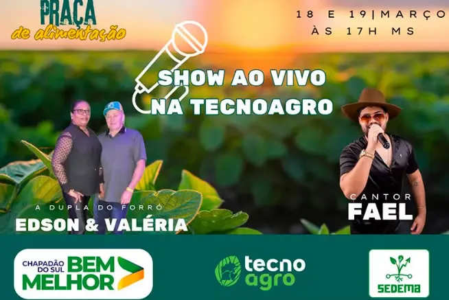 Praça de Alimentação e Atrações Musicais imperdíveis durante a Tecnoagro 2025