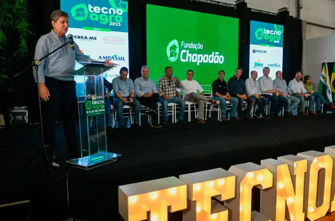 Prefeito e Governador participam da abertura da TecnoAgro e elogiam trabalho da Fundação Chapadão