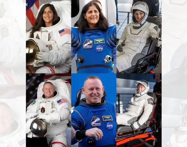 ANTES E DEPOIS: veja fotos dos astronautas Suni Williams e Butch Wilmore após quase 300 dias no espaço